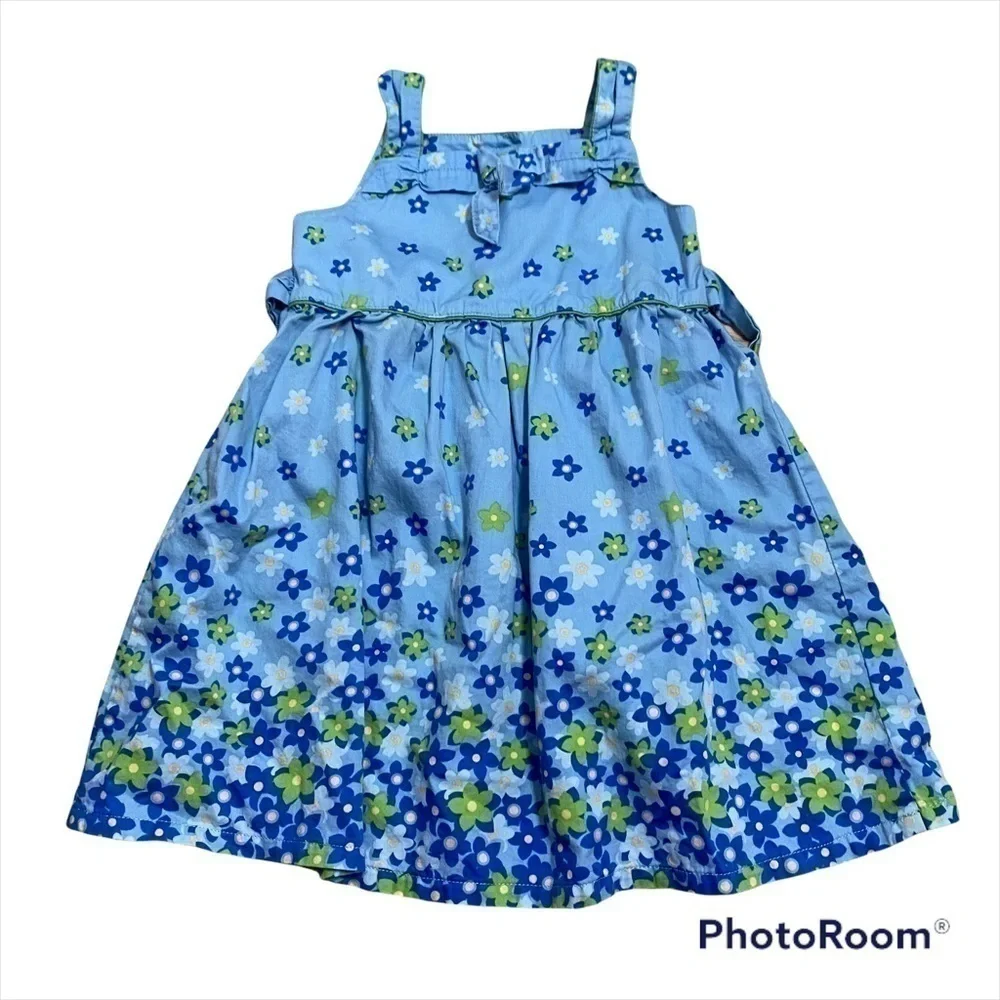 Dress Bundle 3T Girls Blue Floral Pink Boho Babies R US Youngland Tiered Casual